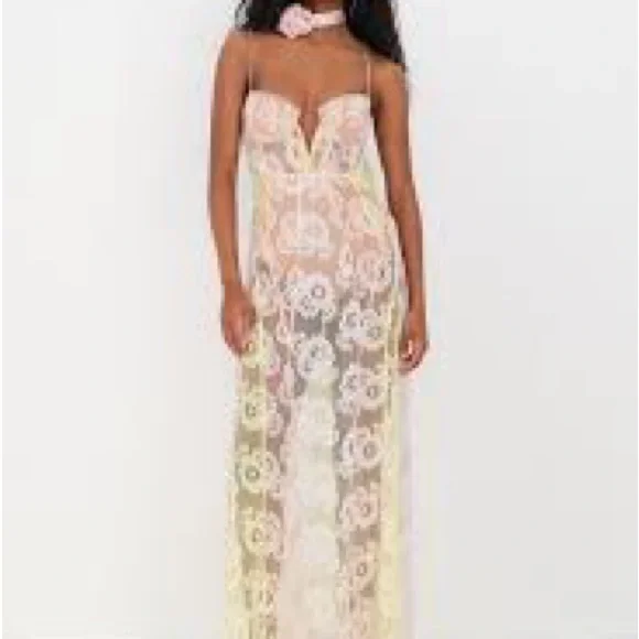 For Love & Lemons Blossom Lace Maxi Dress - Picture 2 of 5